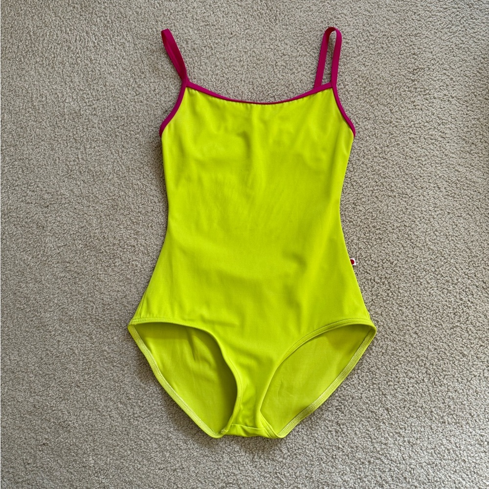 Yumiko bright yellow leotard